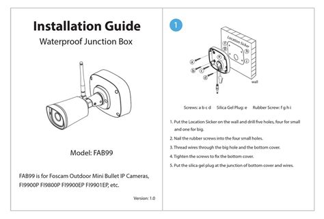 foscam fi9900ep junction box|FOSCAM FAB99 INSTALLATION MANUAL Pdf Download.